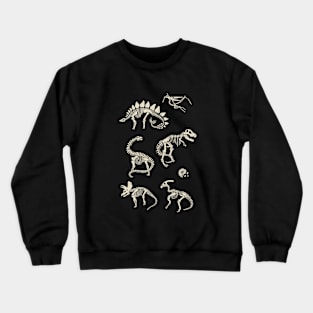 Excavated Dinosaur Fossils Crewneck Sweatshirt